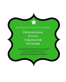 Professional Estate Liquidation Network member in good standing badge